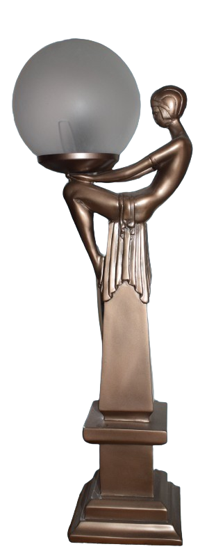 Art Deco Kvinde ser i kuppel